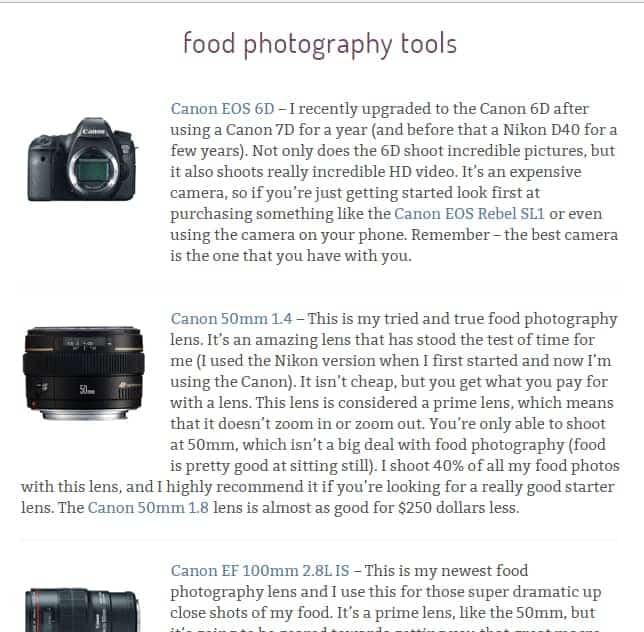 how to start your own food blog