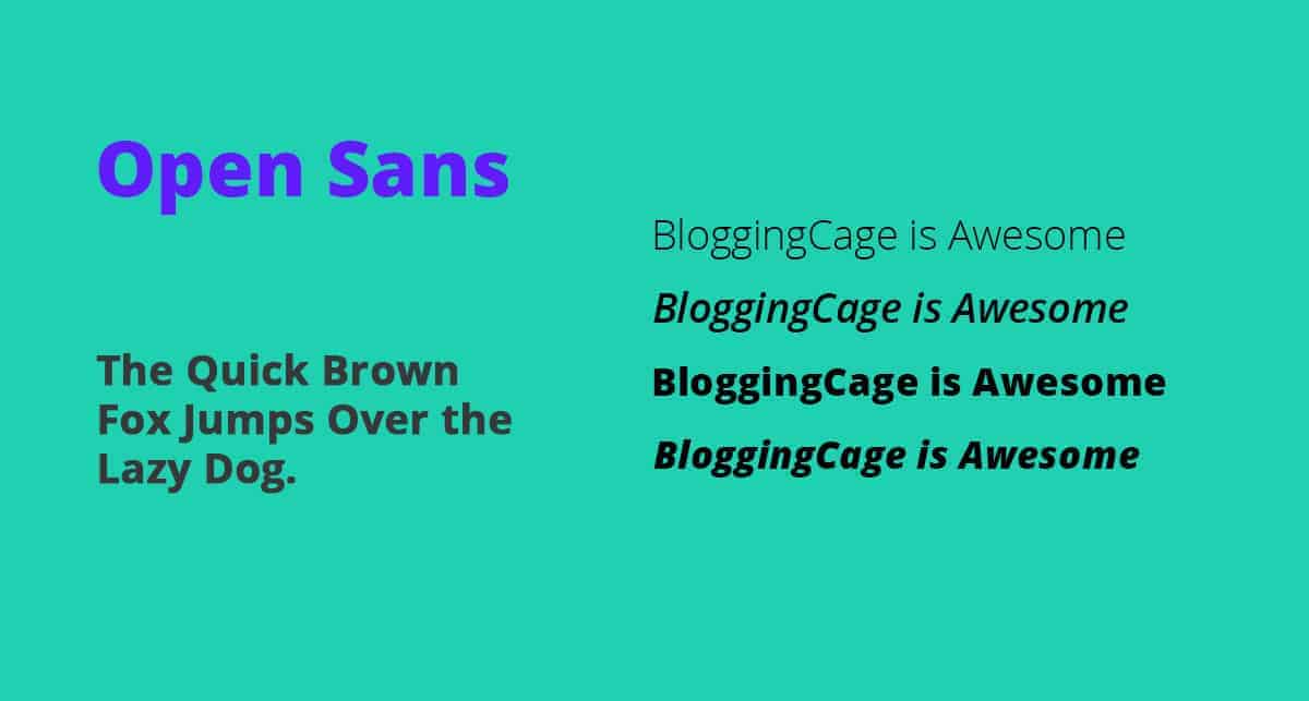 fonts for blogs
