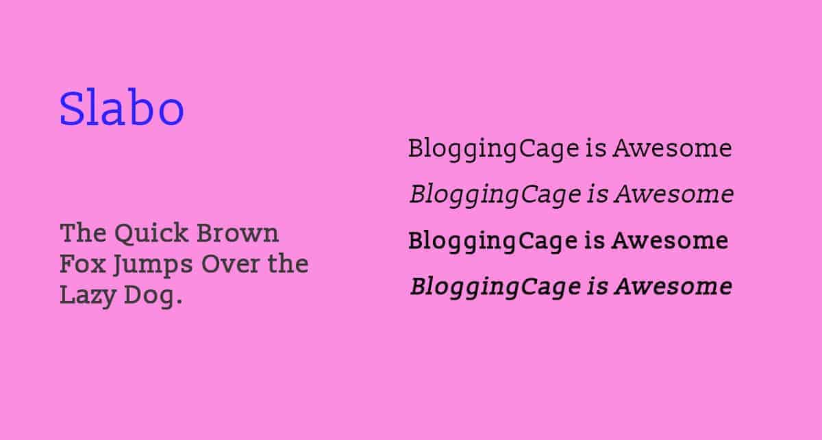 good blog fonts