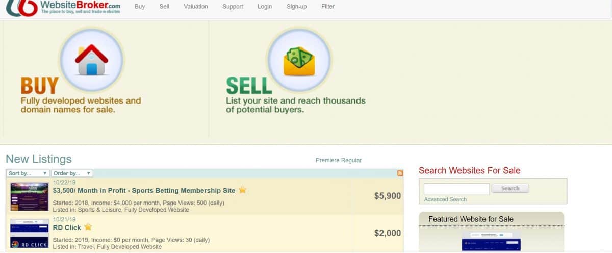 buying and selling site