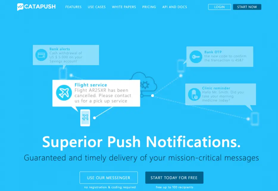 free push notification service
