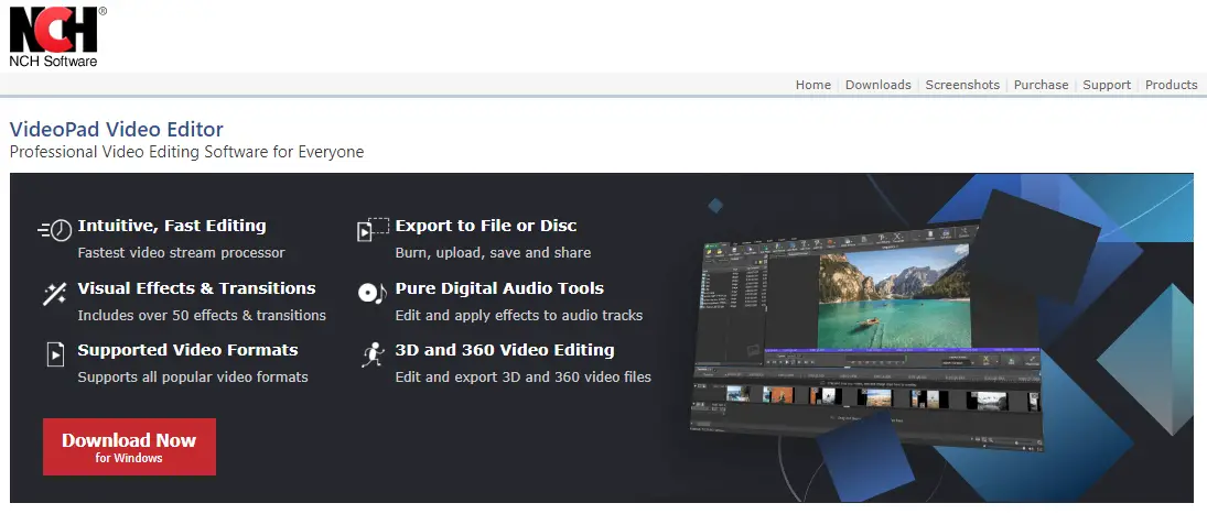 professional video editing software free download