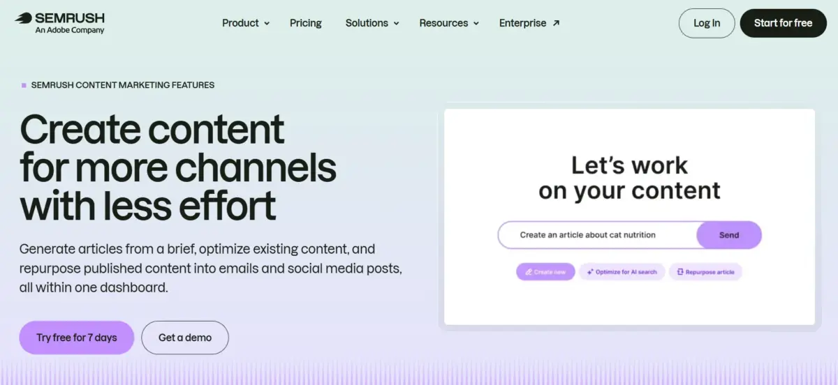 Semrush Content Marketing