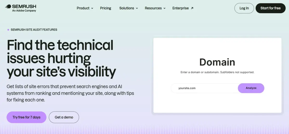 Semrush Site Audit