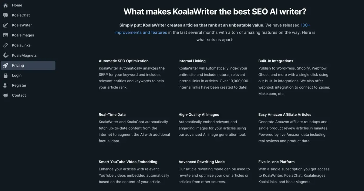 Latest KoalaWriter Features