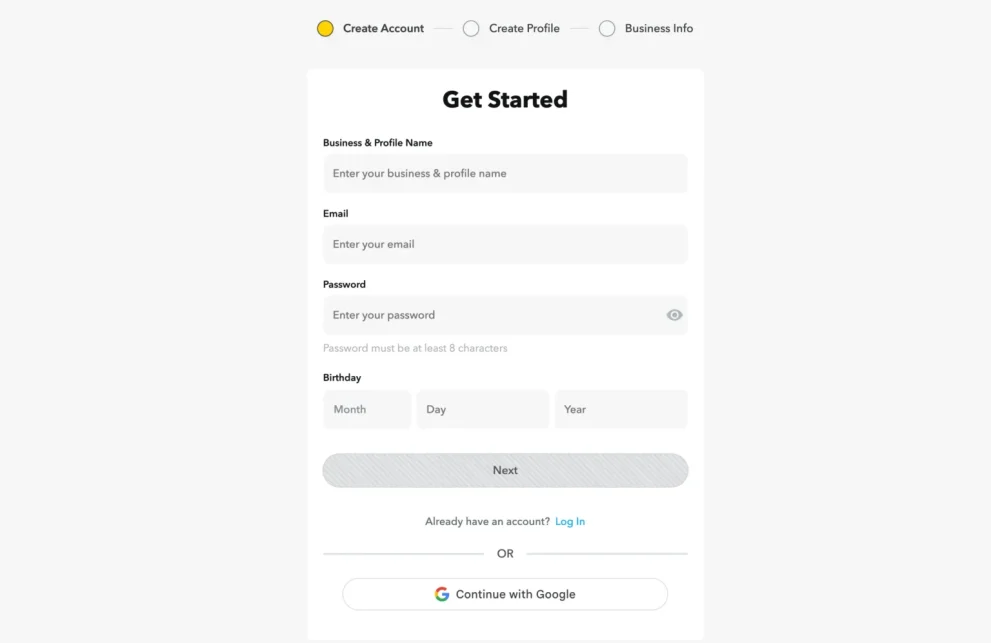 Create aΒ new business ad account