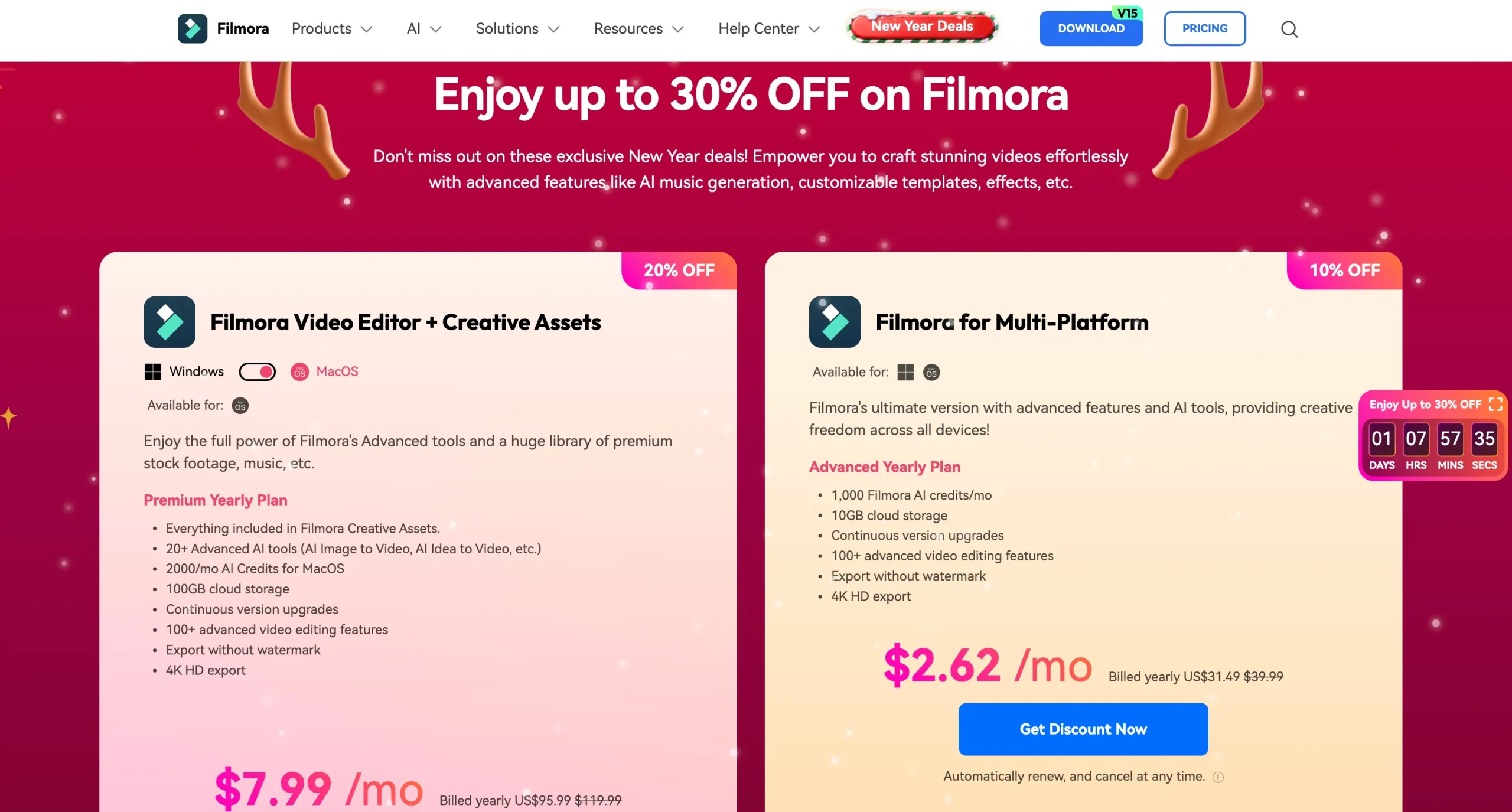 Filmora Pricing Deals