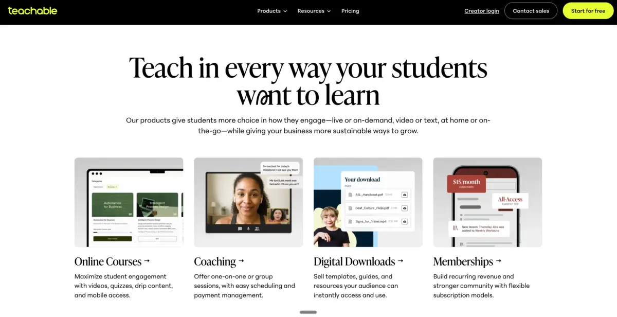 Key Teachable Features