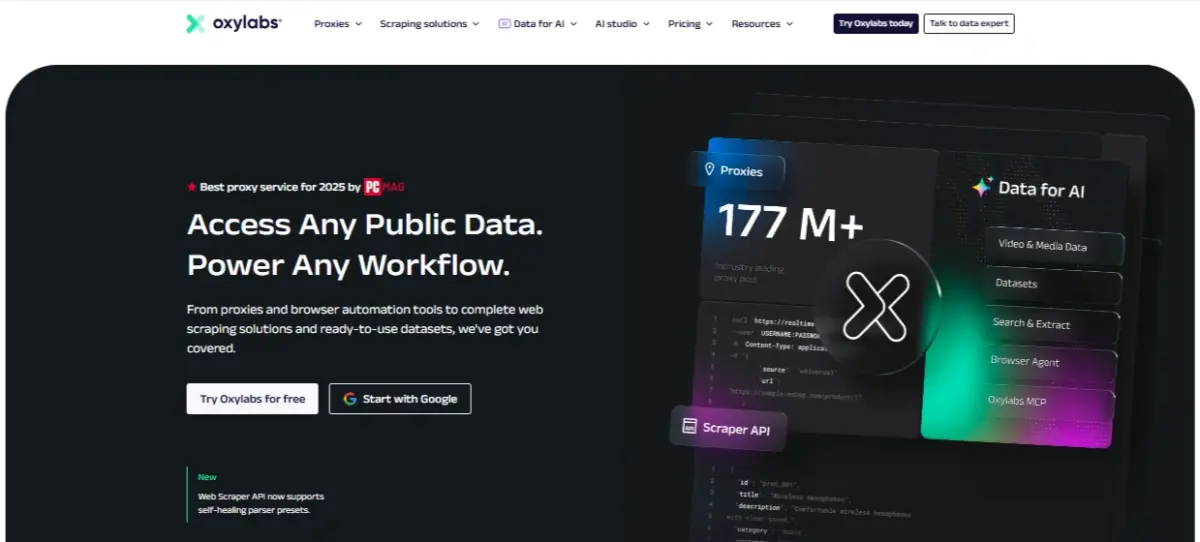 Best 4G Mobile Proxy - Oxylabs