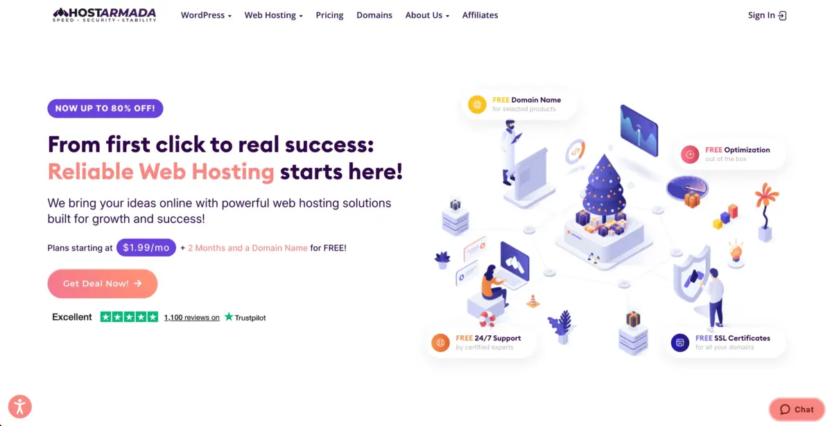 HostArmada-homepage