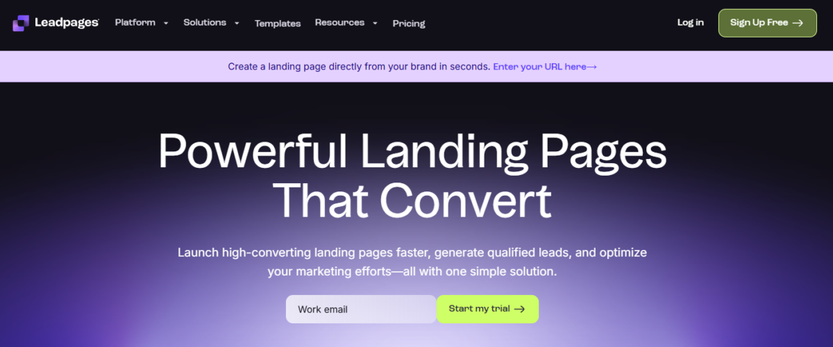 Leadpages-homepage