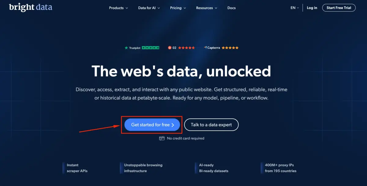 Start Free Trial With- BrightData