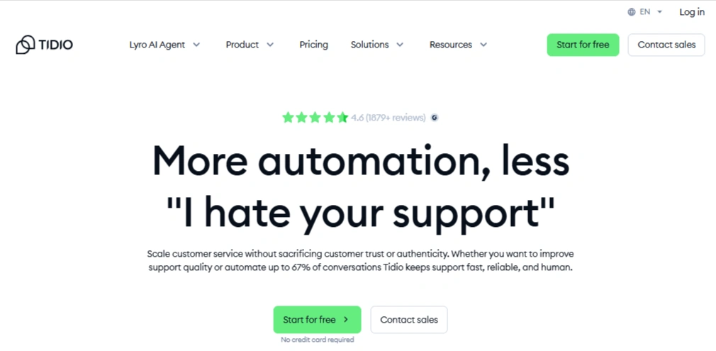 Tidio-homepage