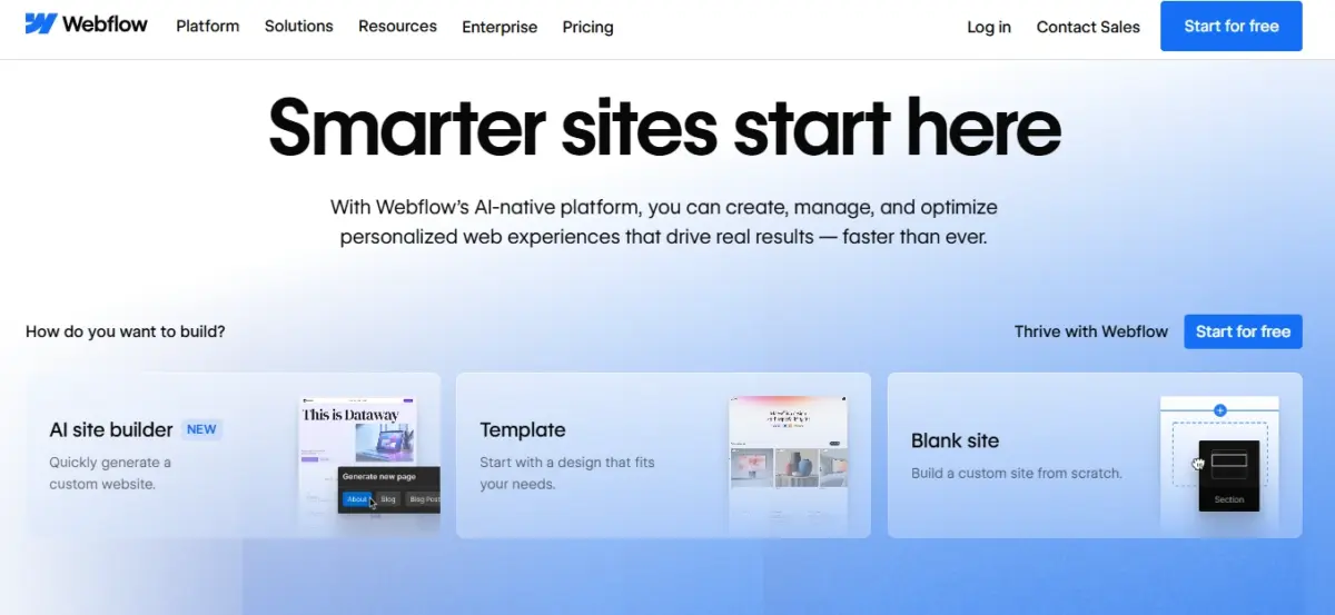 Webflow-homepage