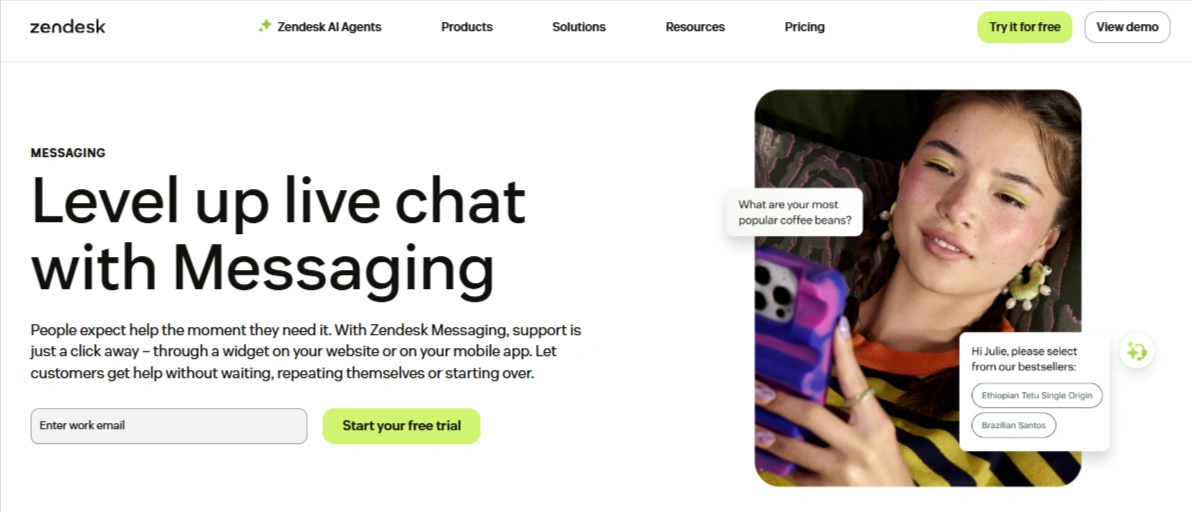 Zendesk-homepage