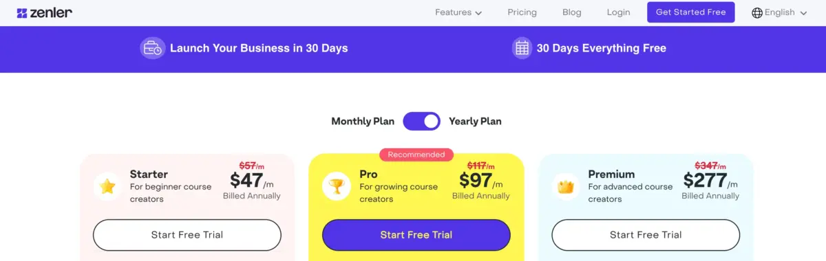 Zenler Pricing Plans