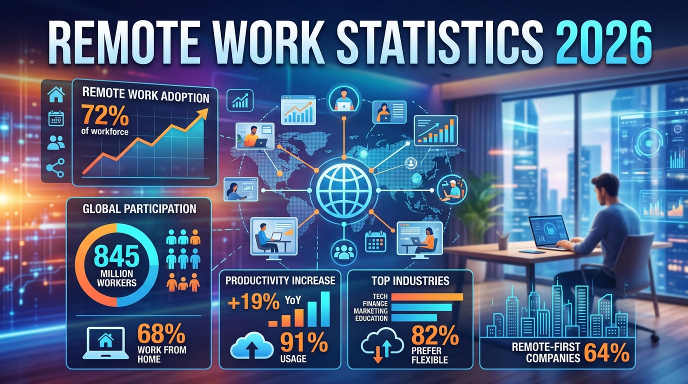 Remote Work Statistics 2026: Trends, Data & the Future of Work