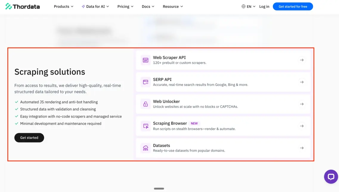 Additional Products from thordata