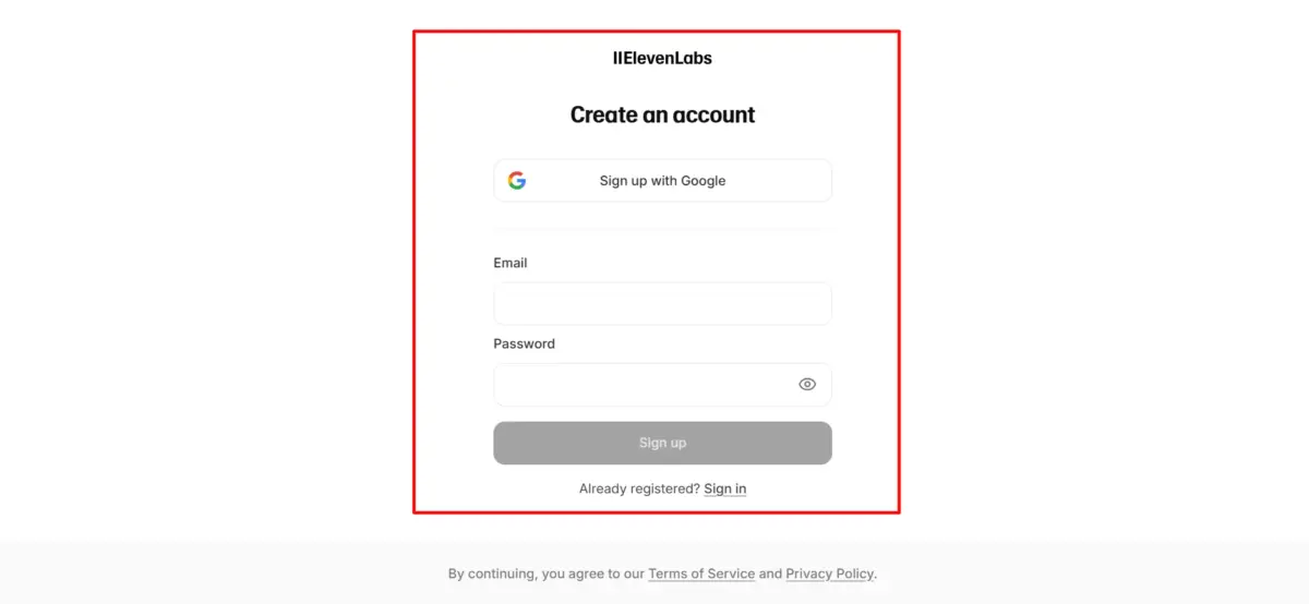 ElevenLabs Coupon code claim step 3