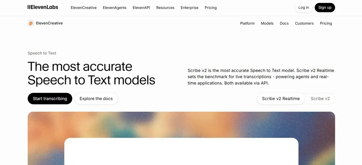 ElevenLabs Speech to Text