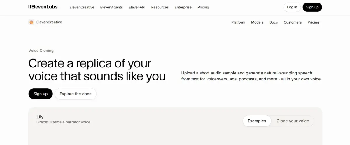 ElevenLabs Voice Cloning