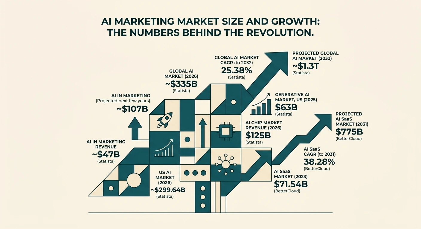 AI Marketing Market Size and Growth: The Numbers Behind the Revolution