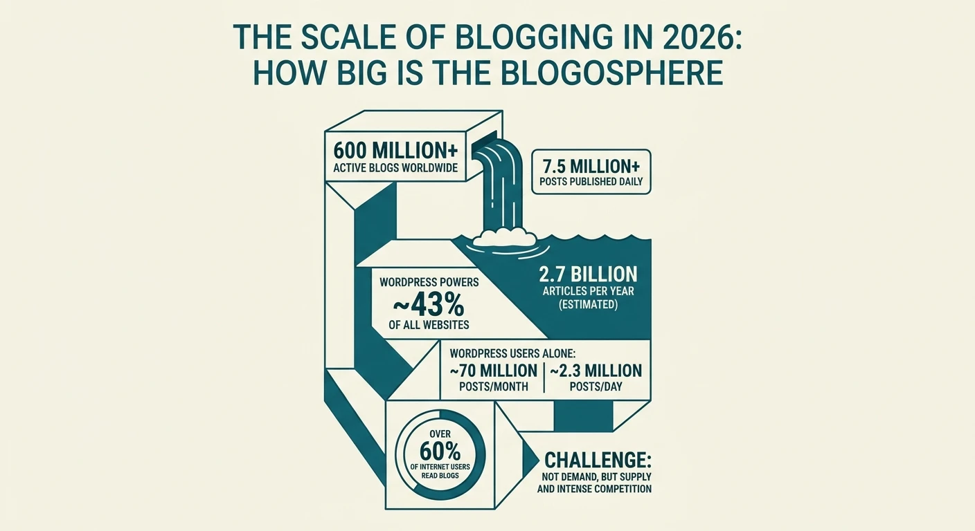 The Scale of Blogging in 2026: How Big Is the Blogosphere