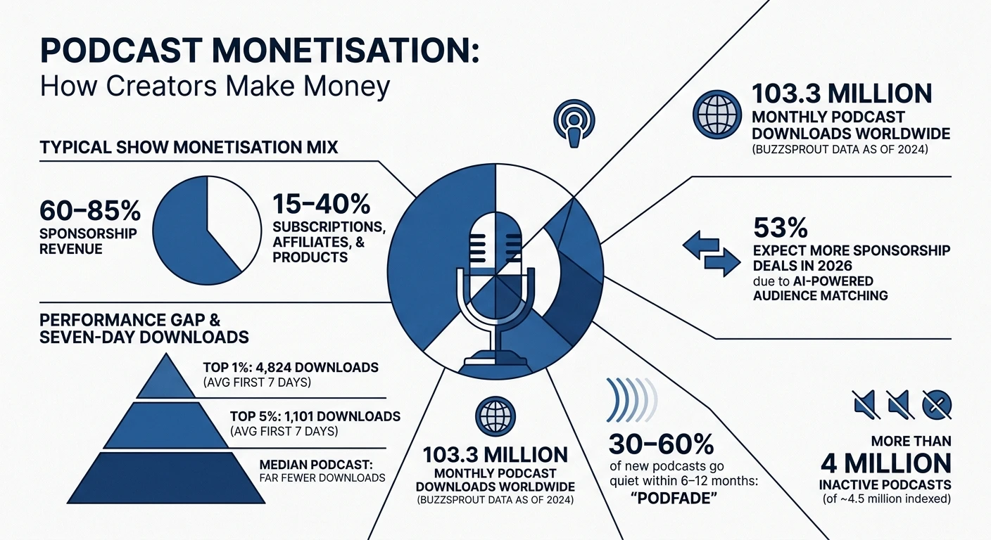 Podcast Monetisation: How Creators Make Money