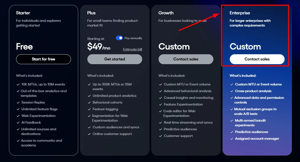 Amplitude enterprise plan