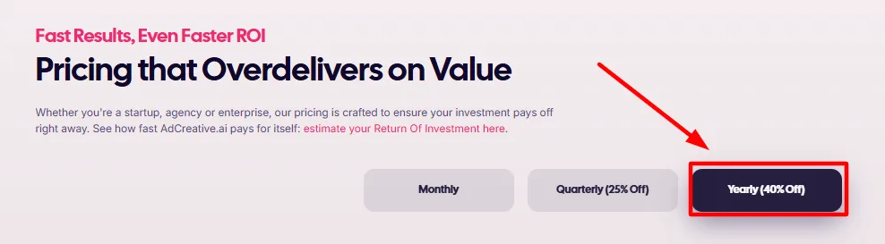 adcreative 40% off