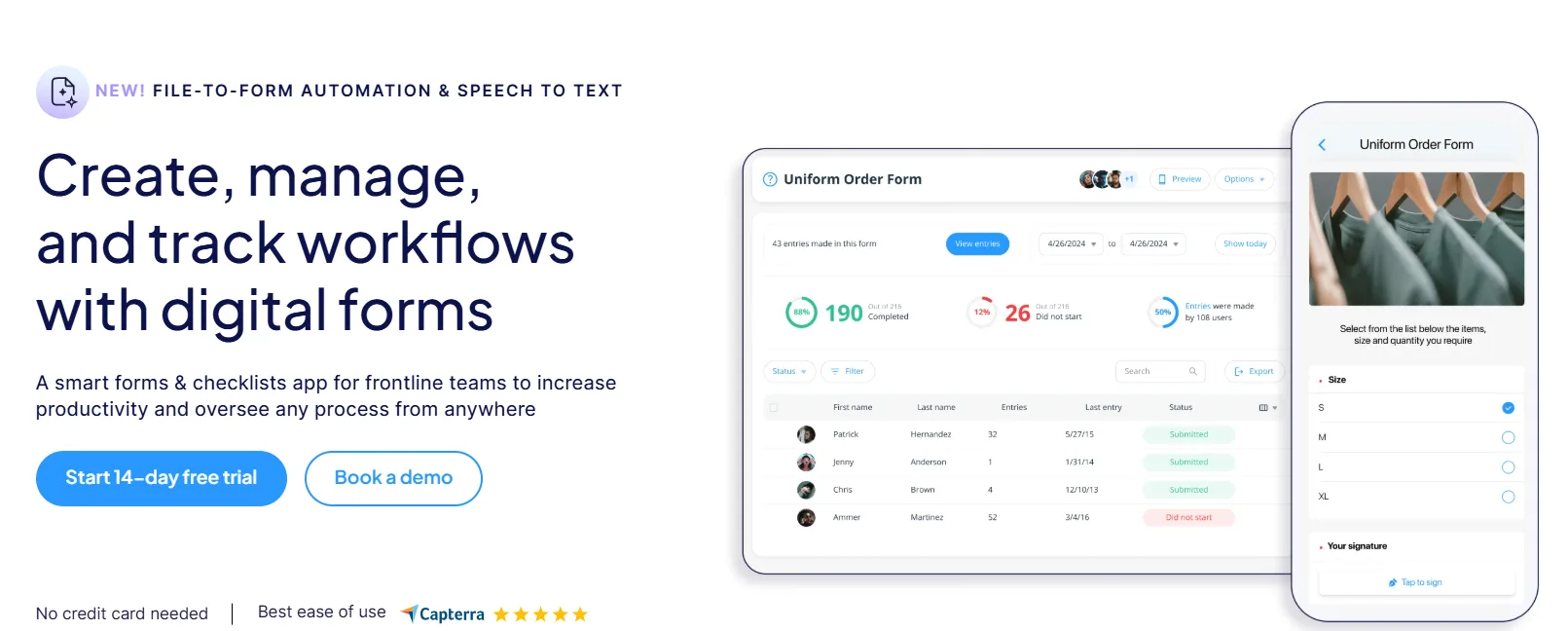 connecteam digital forms & checklists