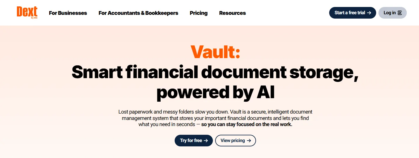 dext vault documentation