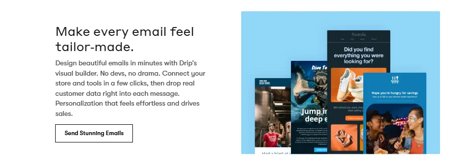 drip visual workflow builder
