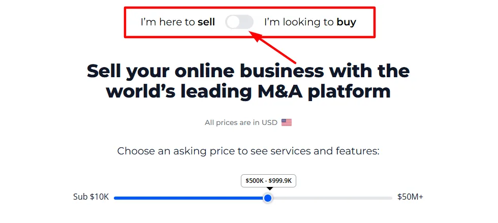 Flippa Signup step 2