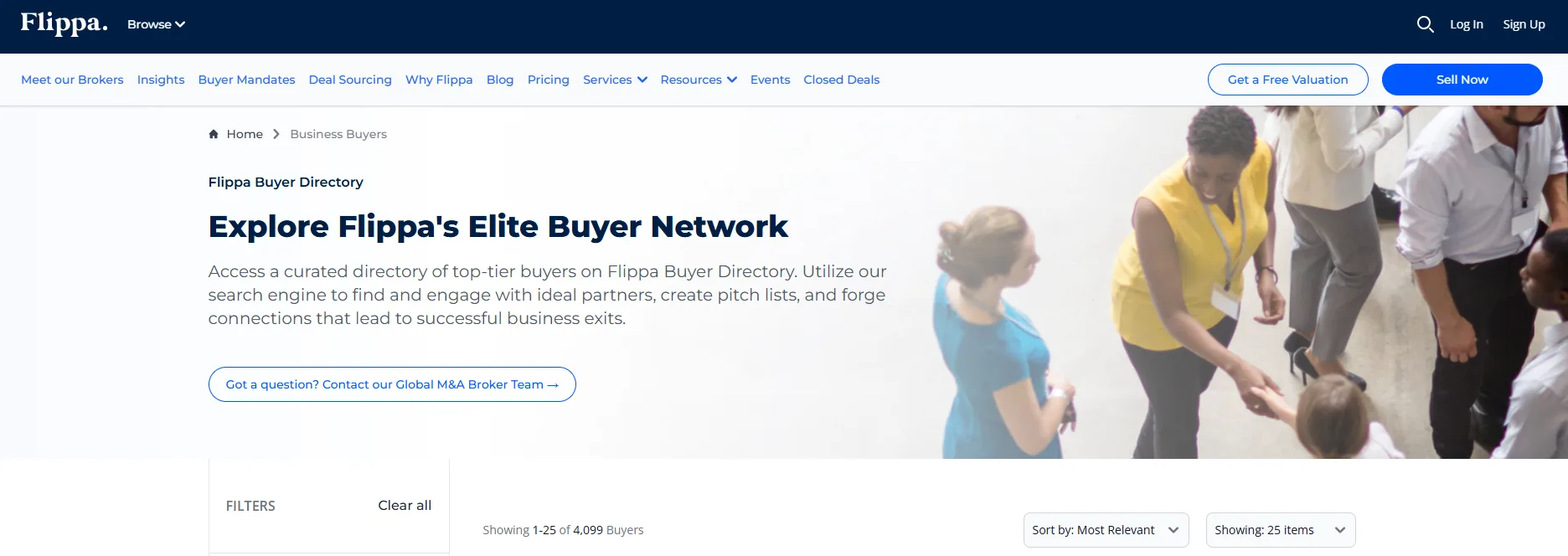 Flippa's AI buyers matching