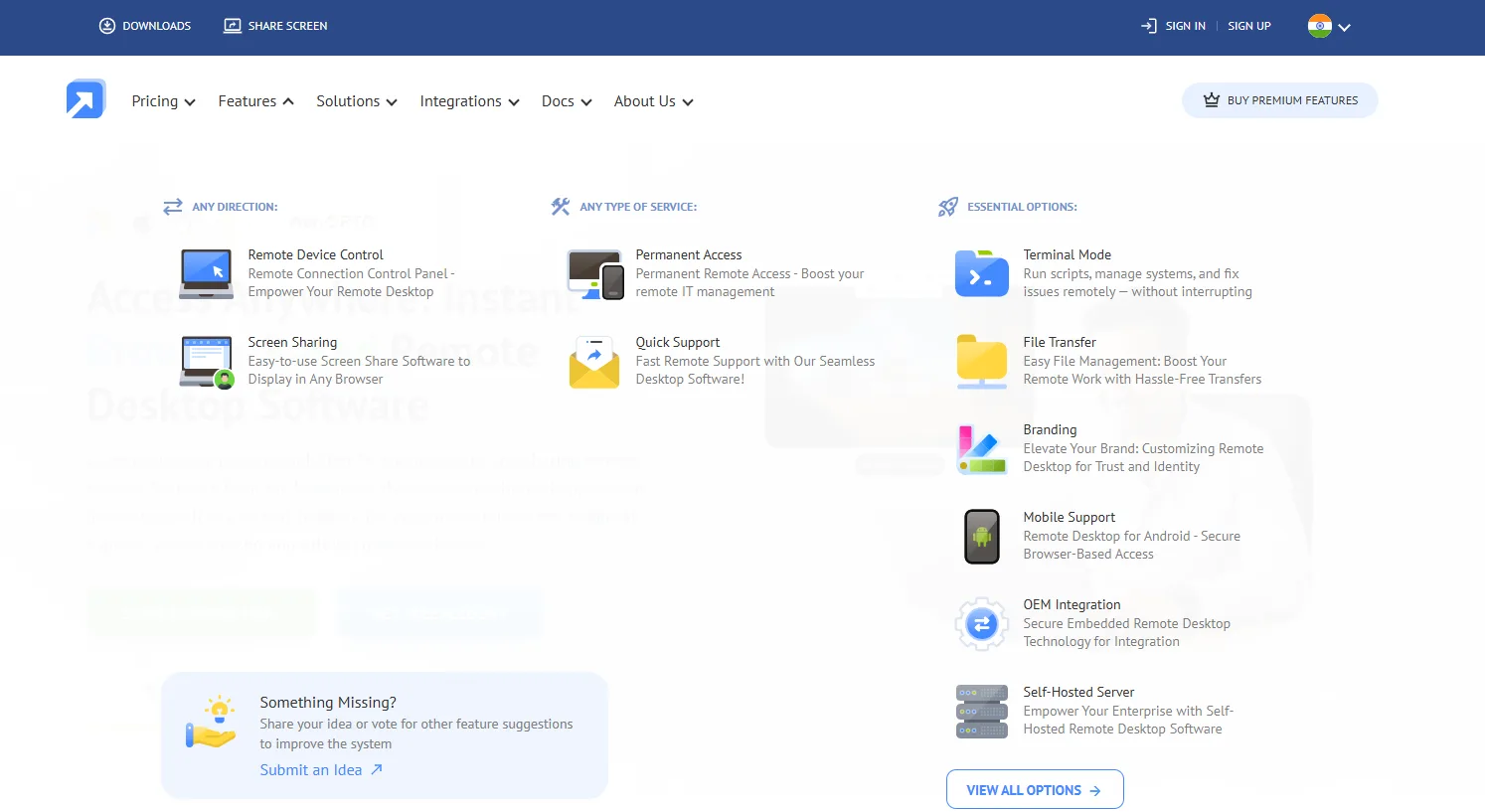 GetScreen Me features