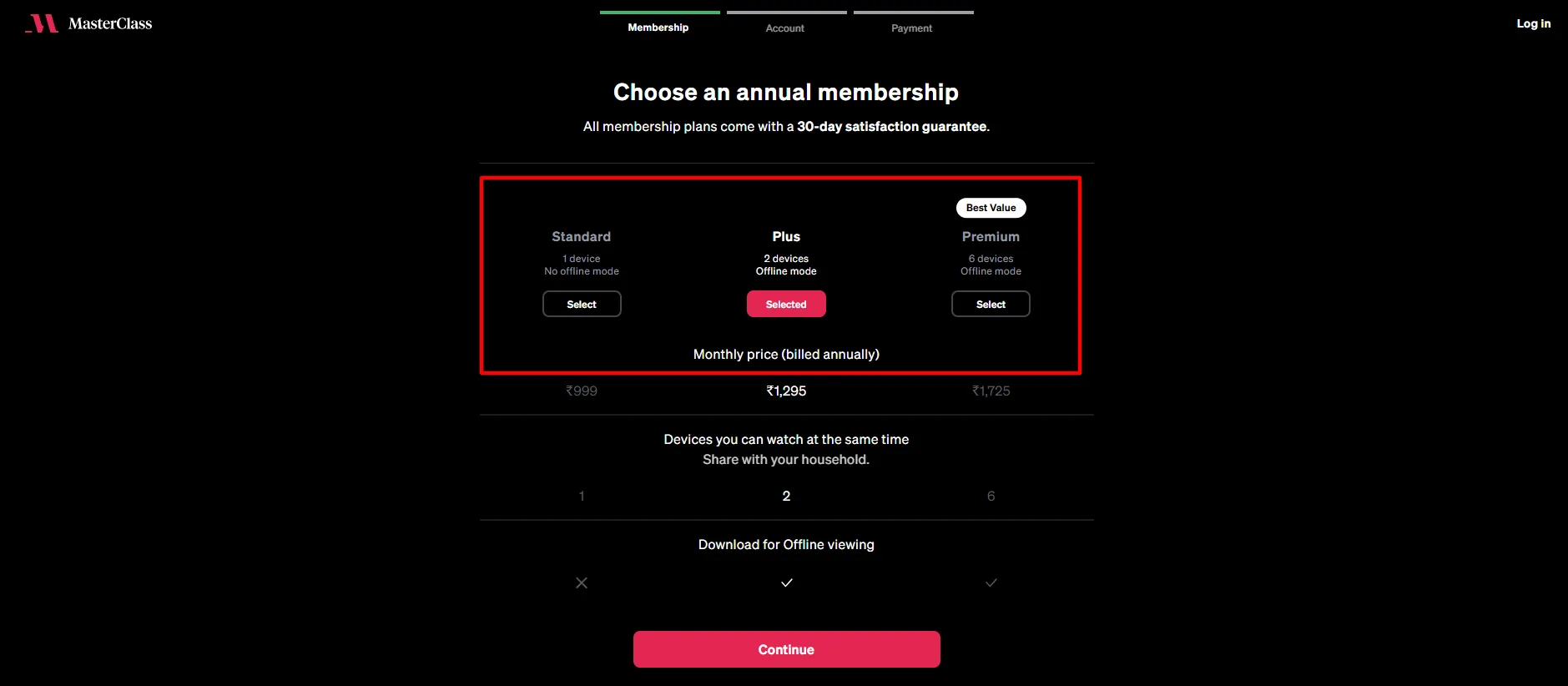 MasterClass Option1-step 2
