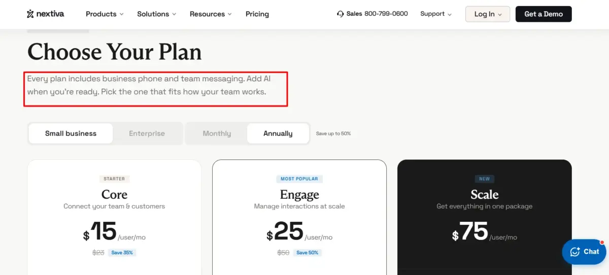 Nextiva login step 1
