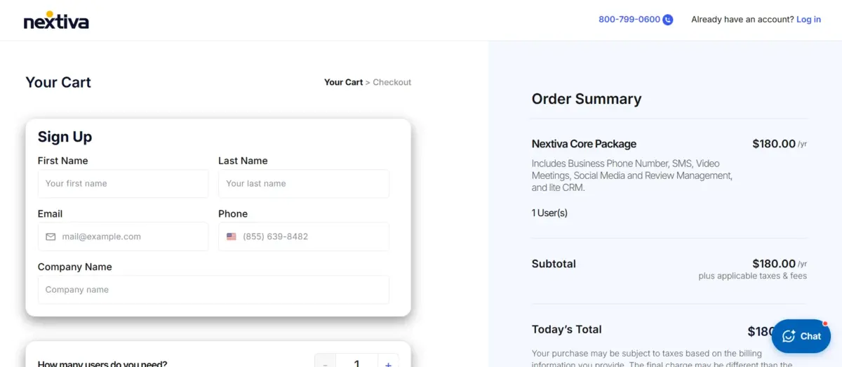 Nextiva login step 3