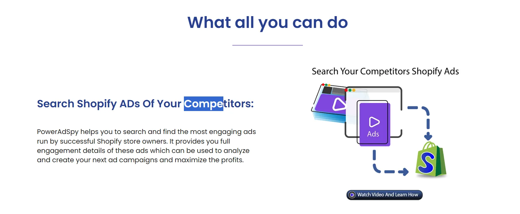 poweradspy competitor feature