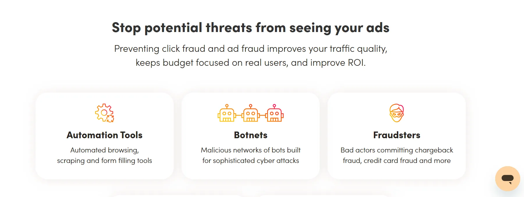 Clickcease fraud detection feature