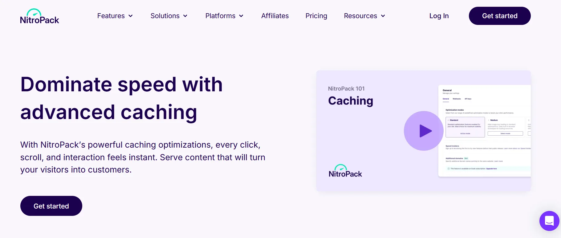 Nitropack Caching feature