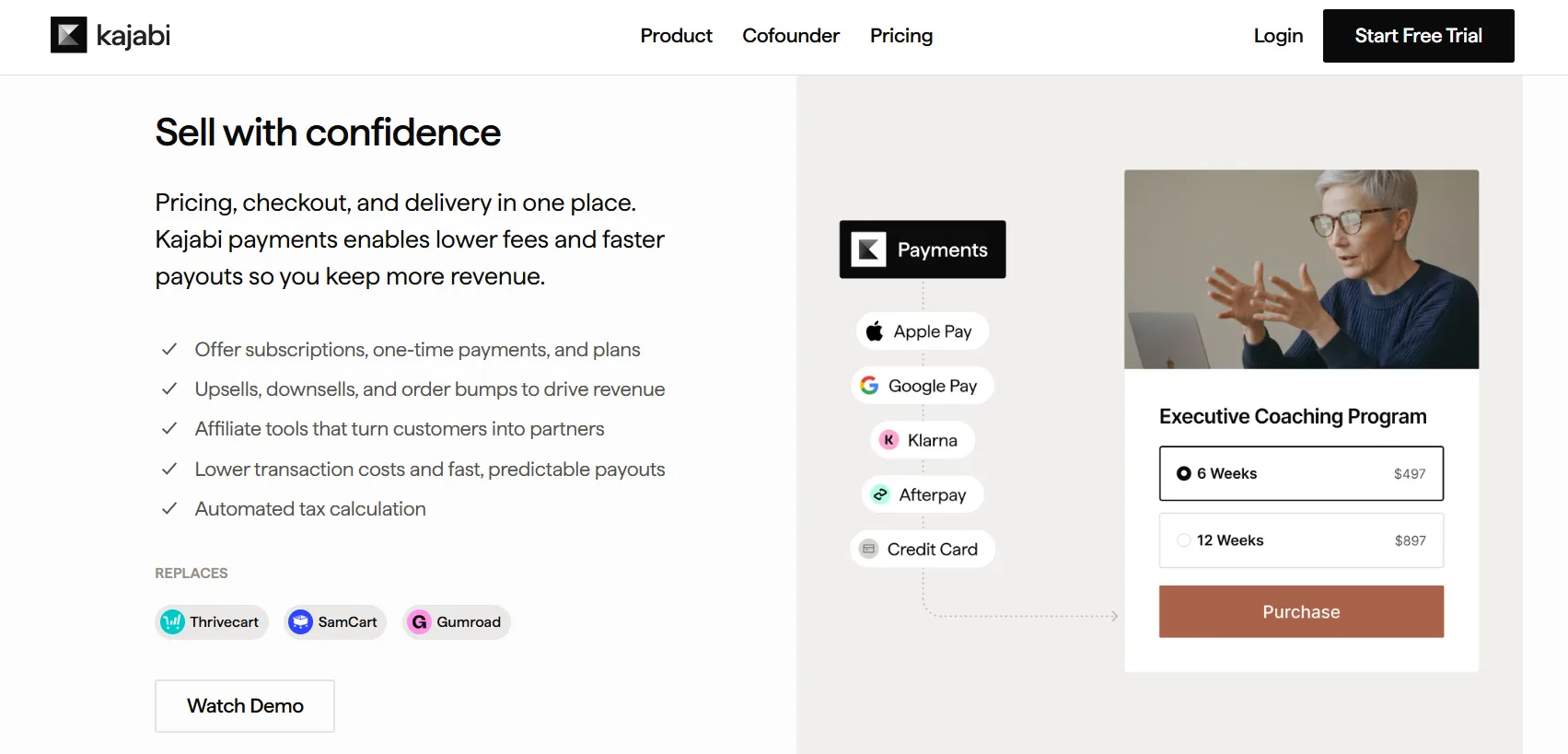 Kajabi Sales & Payment feature