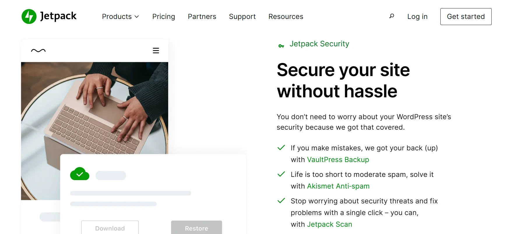 Jetpack Security feature