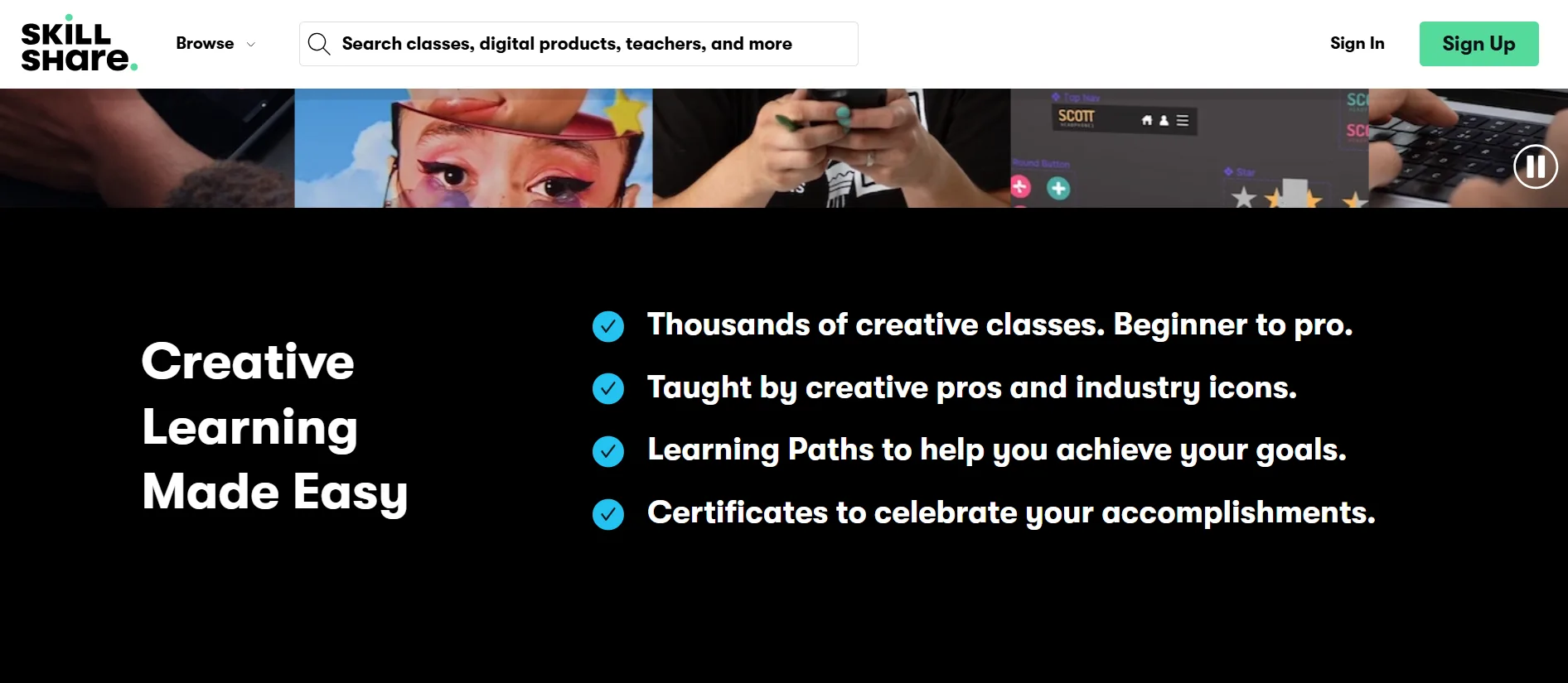 skillshare features