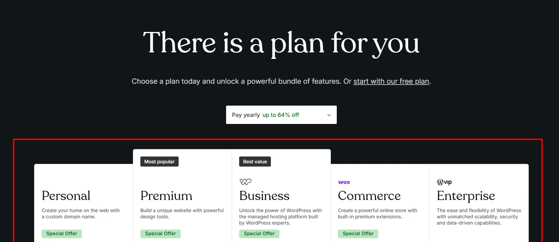 wordpress pricing