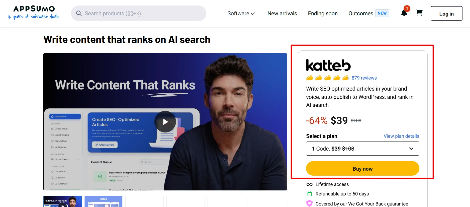 how to apply for an appsumo coupon code step 3