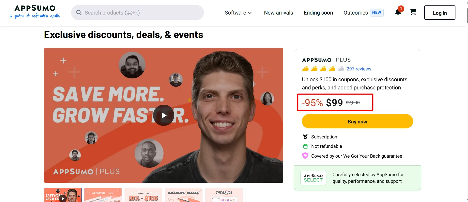 Appsumo pricing plans