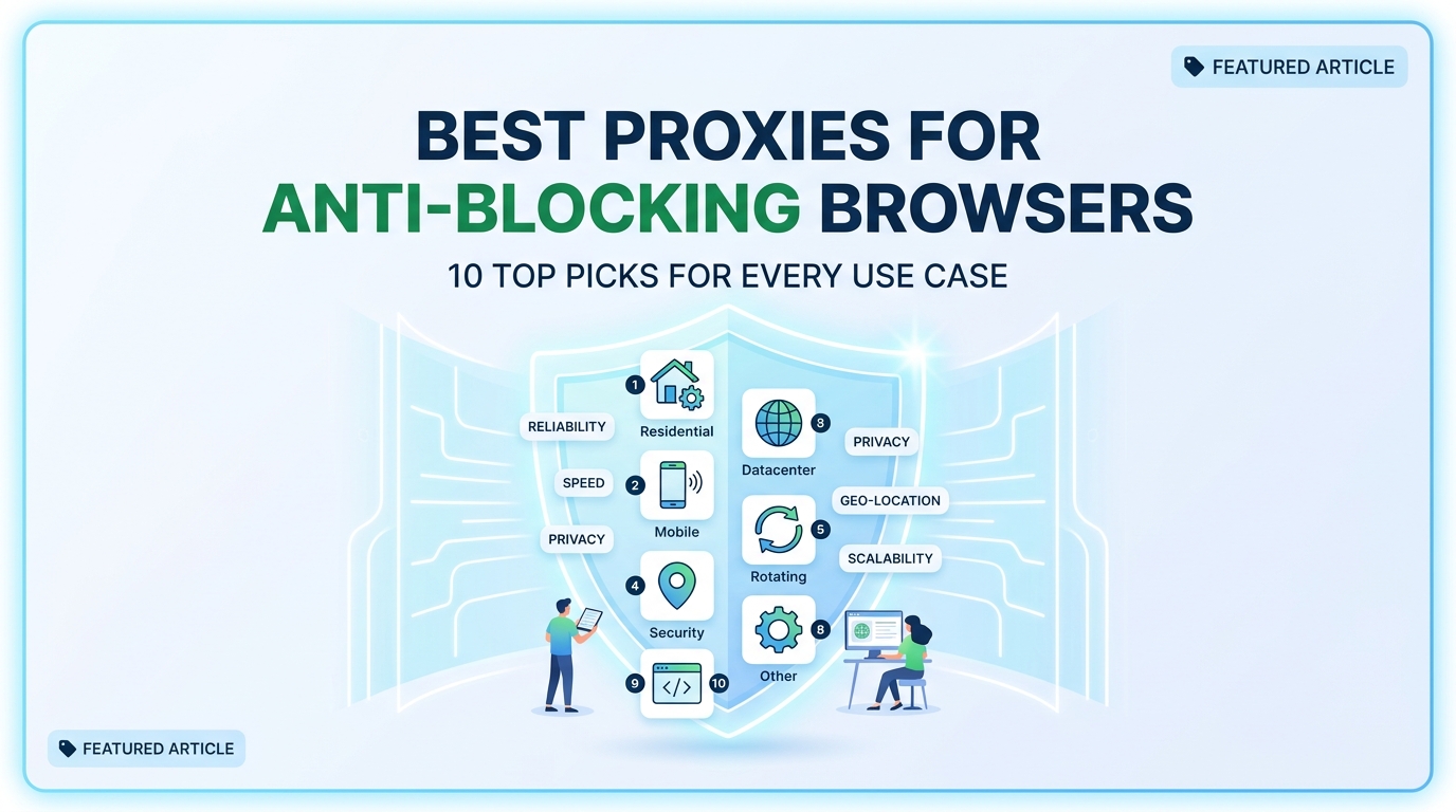Best Proxies for Anti-Blocking Browsers: 10 Top Picks for Every Use Case