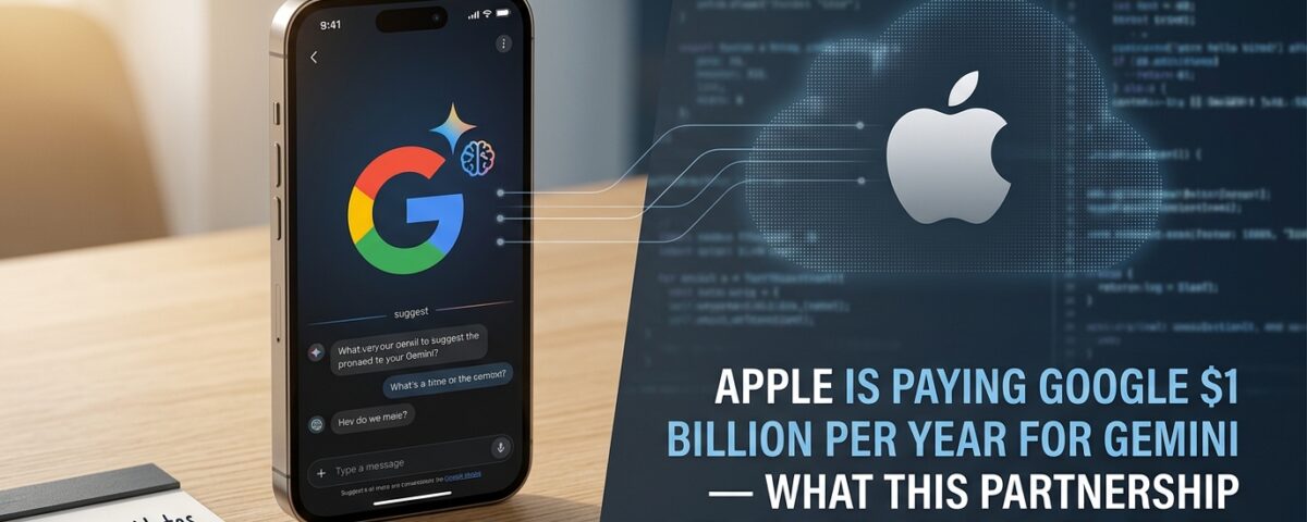 Apple paga a Google 1 miliardo di dollari all'anno per Gemini: cosa significa questa partnership per gli sviluppatori SaaS?